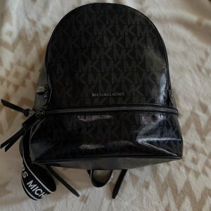 Michael Kors authentic Black PVC backpack bag